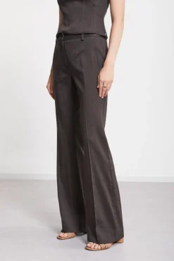 Pantalon large en lin