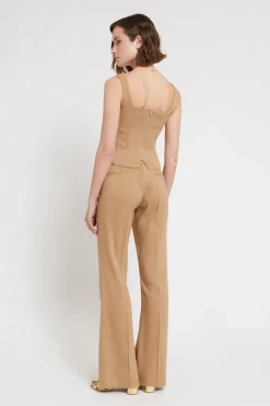 Pantalon large en lin