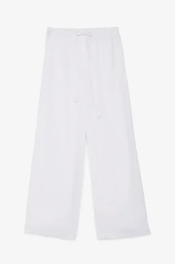 Pantalon large en lin