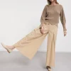 Pantalon large en popeline