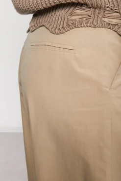 Pantalon large en popeline