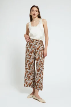 Pantalon large en viscose