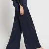 Pantalon large en viscose