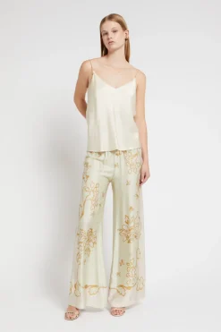 Pantalon large en viscose