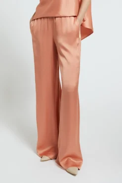Pantalon large en viscose