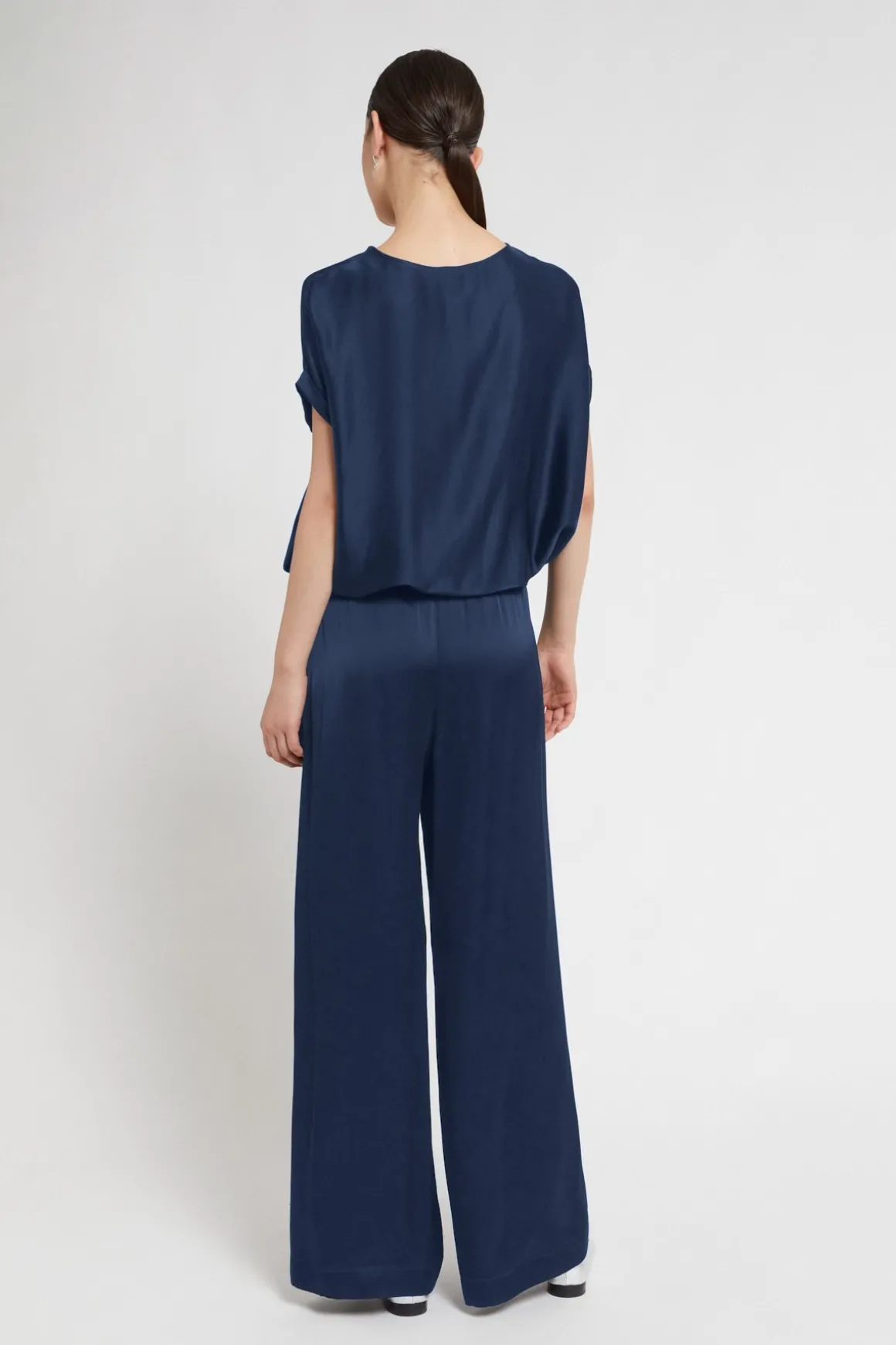 Pantalon large en viscose