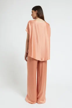 Pantalon large en viscose