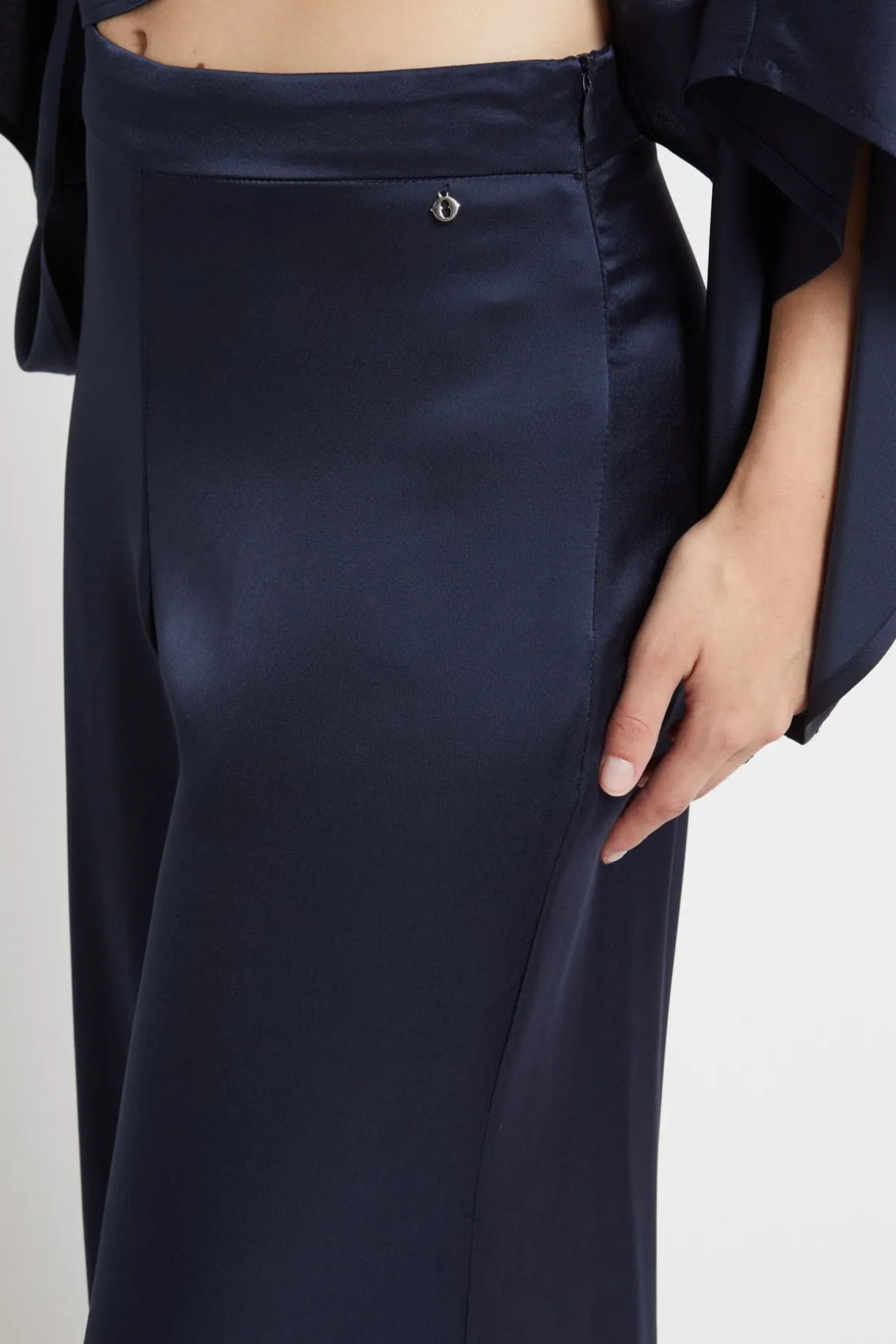 Pantalon large en viscose