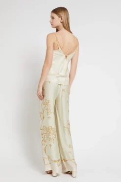 Pantalon large en viscose