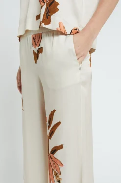Pantalon large en viscose
