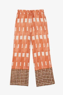 Pantalon large en viscose