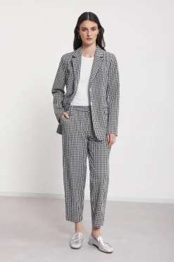 Pantalon longueur cheville en coton