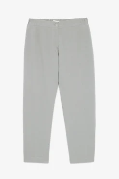 Pantalon longueur cheville en popeline