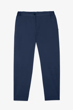 Pantalon longueur cheville en popeline
