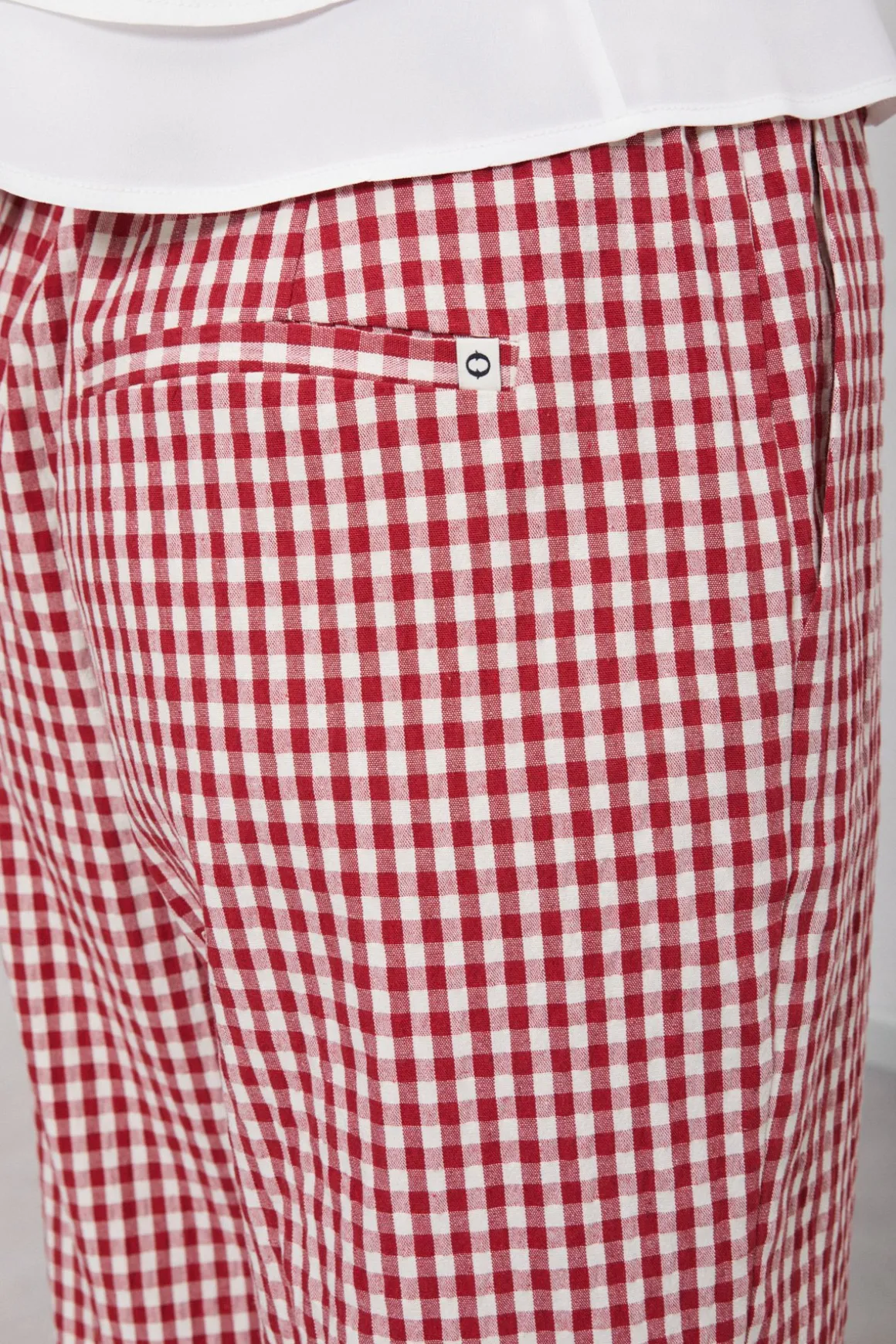 Pantalon longueur cheville en coton