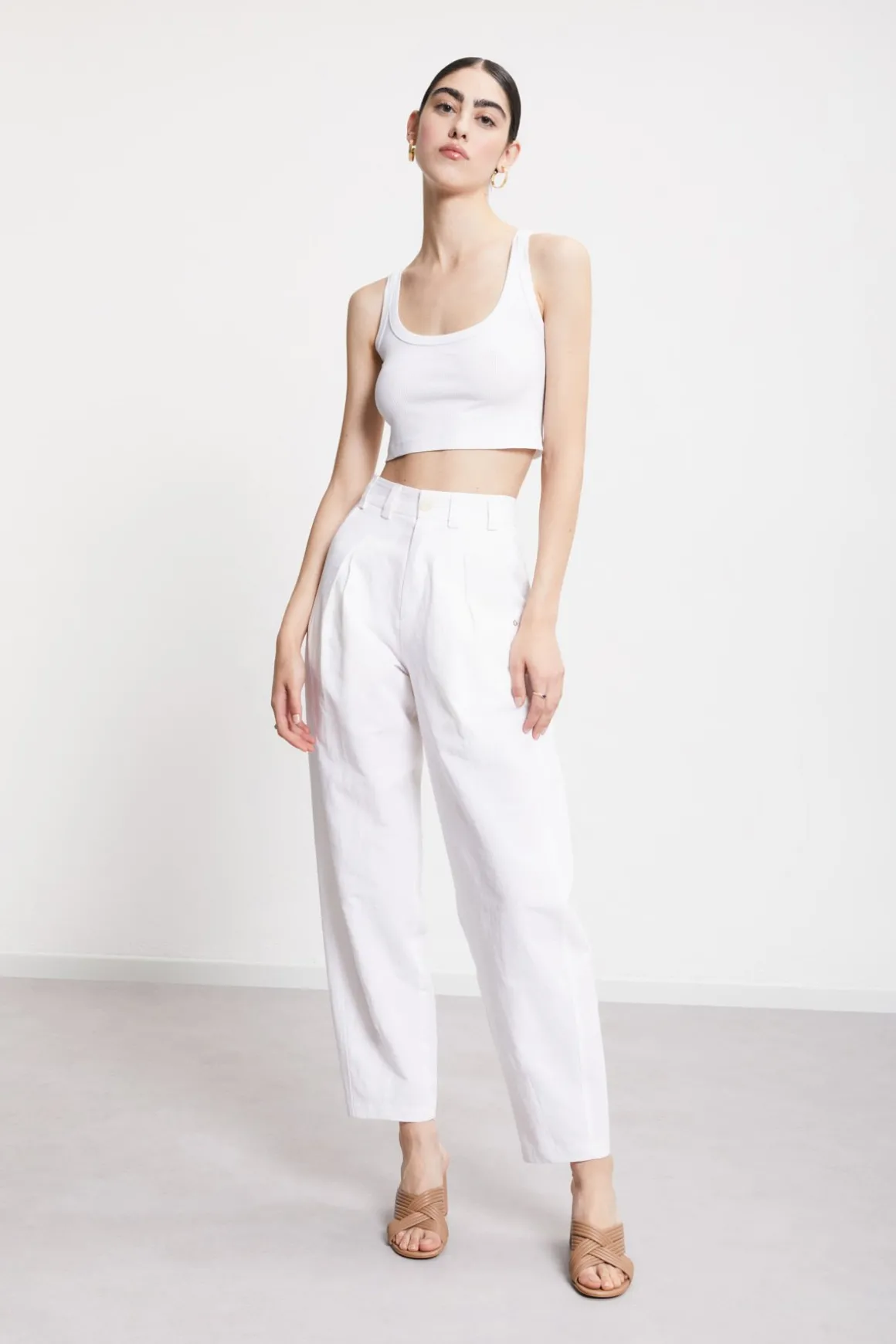 Pantalon taille haute