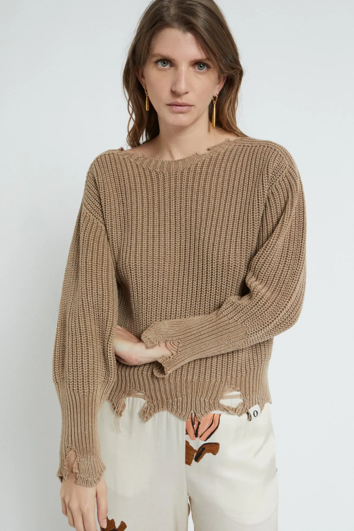 Pull en laine mélangée