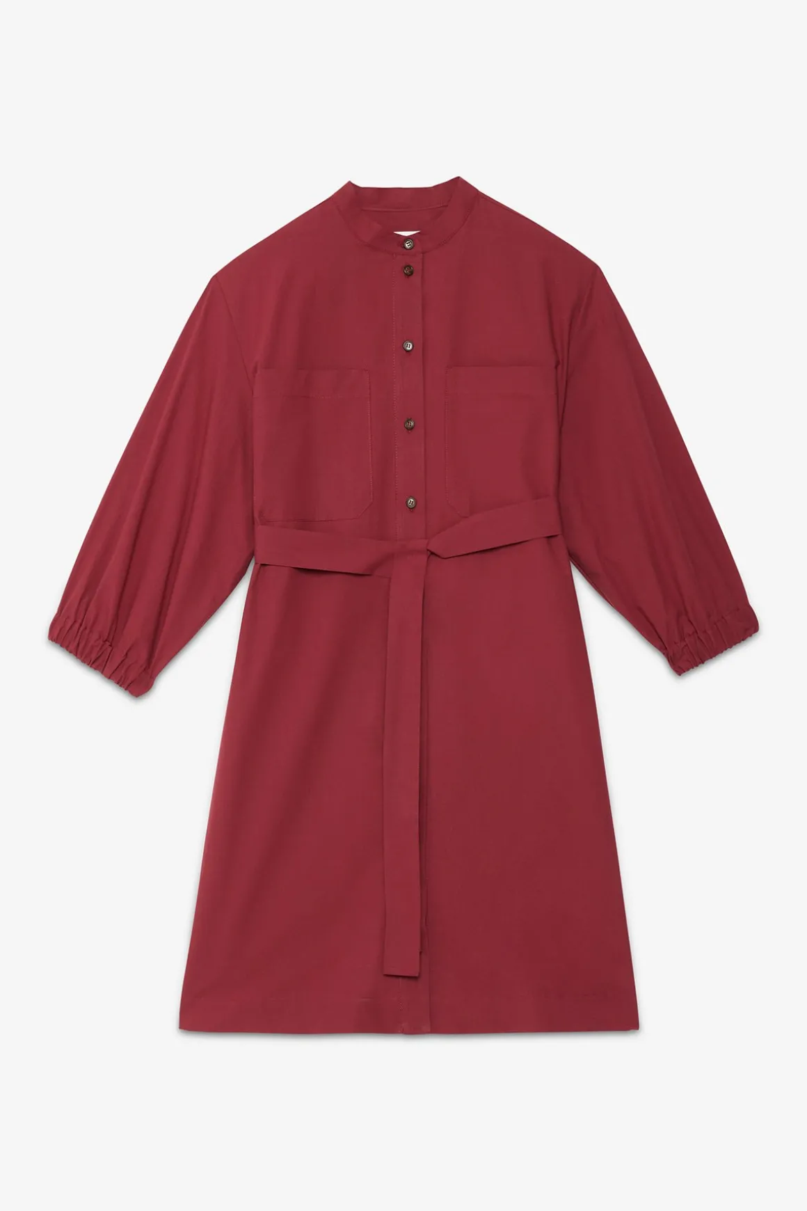 Robe chemisier courte en popeline