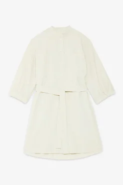 Robe chemisier courte en popeline