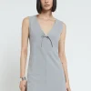 Robe courte avec noeud