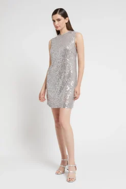 Robe courte avec paillettes