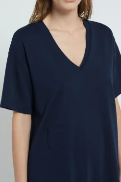 Robe courte en coton