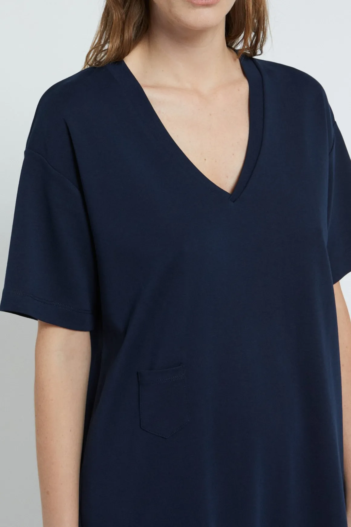 Robe courte en coton