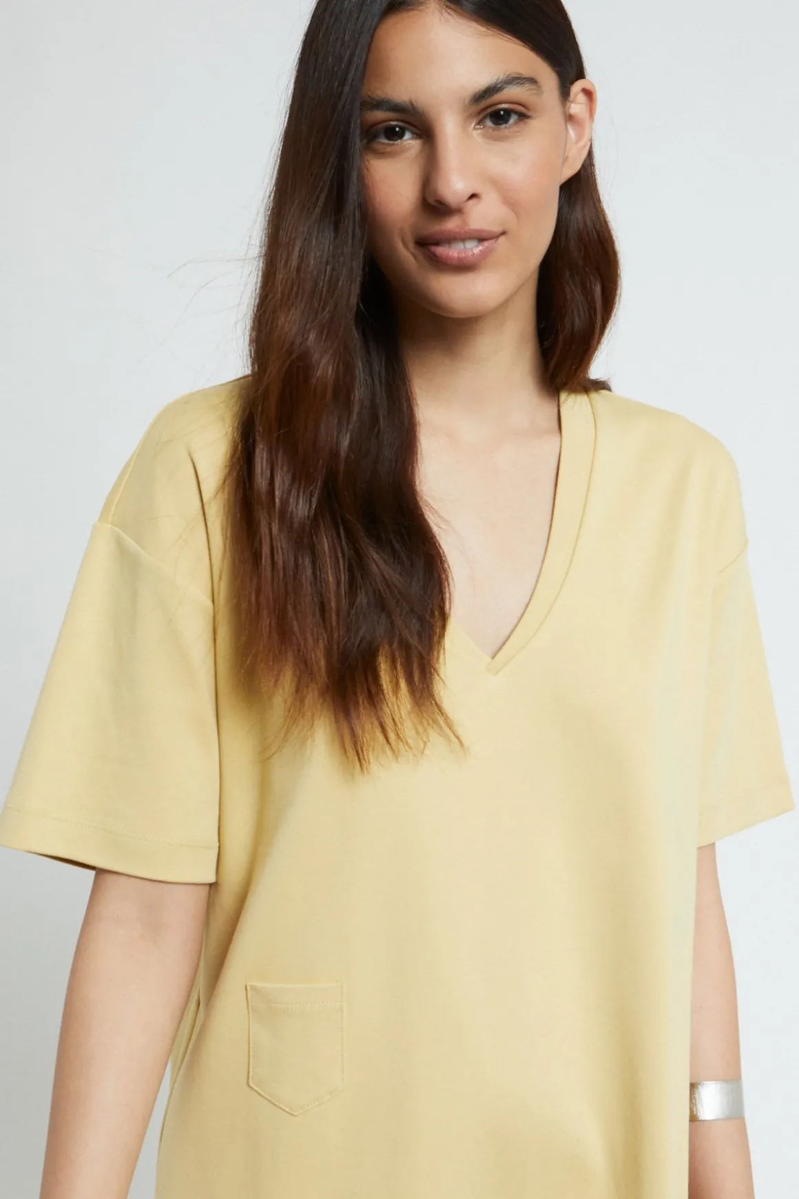 Robe courte en coton