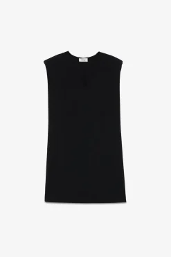 Robe courte en couleur unie
