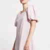 Robe courte en popeline