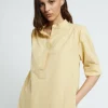 Robe courte en popeline