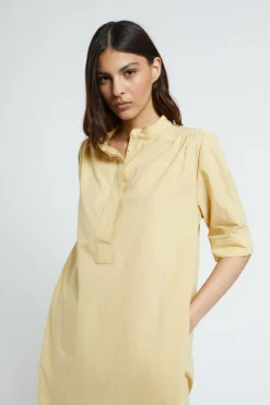 Robe courte en popeline