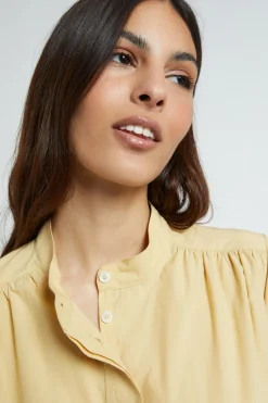 Robe courte en popeline