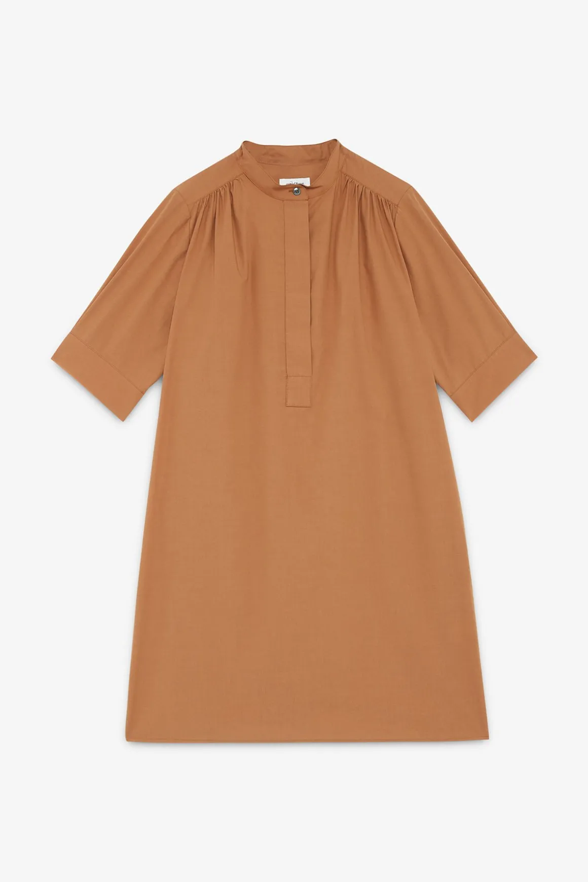 Robe courte en popeline