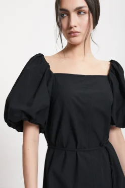 Robe courte en popeline