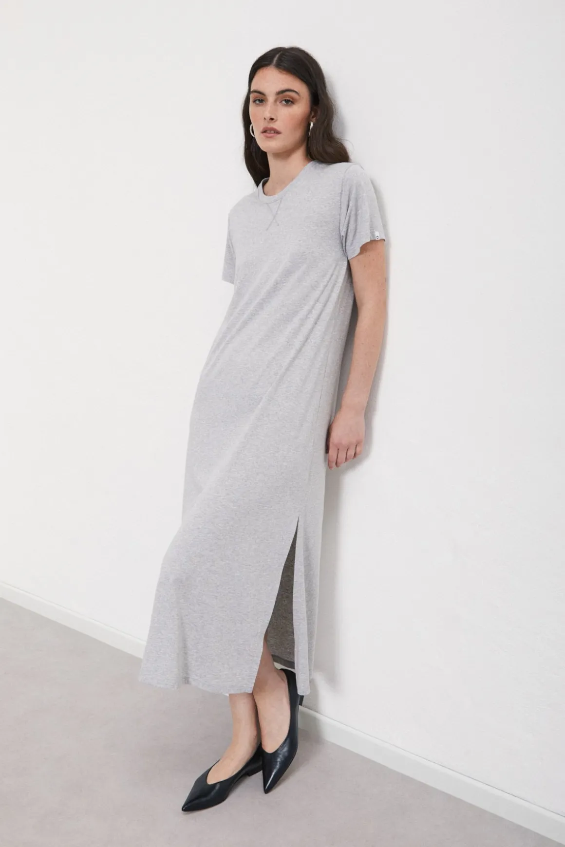 Robe longue avec fente