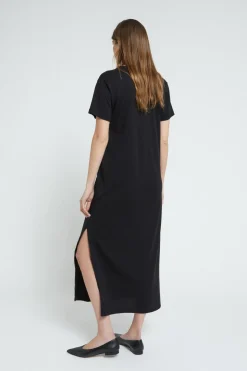 Robe longue avec fente
