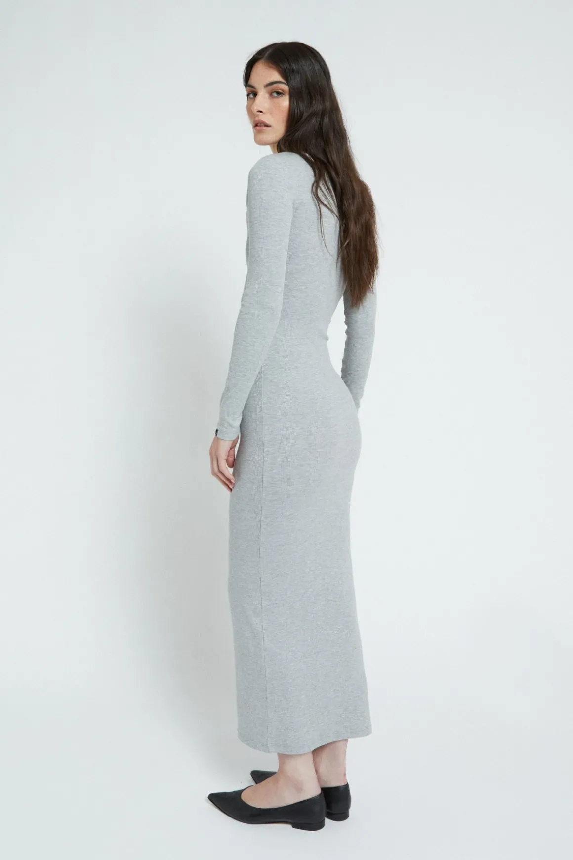 Robe longue en coton modal