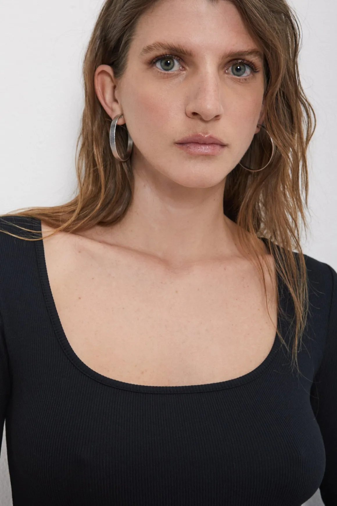 Robe longue en coton modal