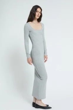 Robe longue en coton modal
