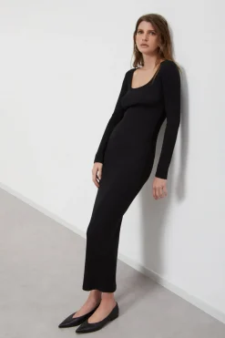 Robe longue en coton modal