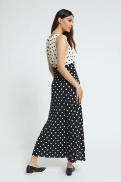 Robe longue en crêpe de viscose