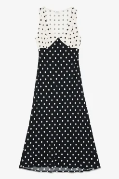 Robe longue en crêpe de viscose