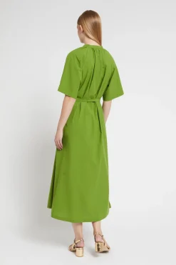 Robe longue en popeline