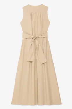 Robe longue en popeline