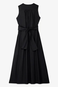 Robe longue en popeline