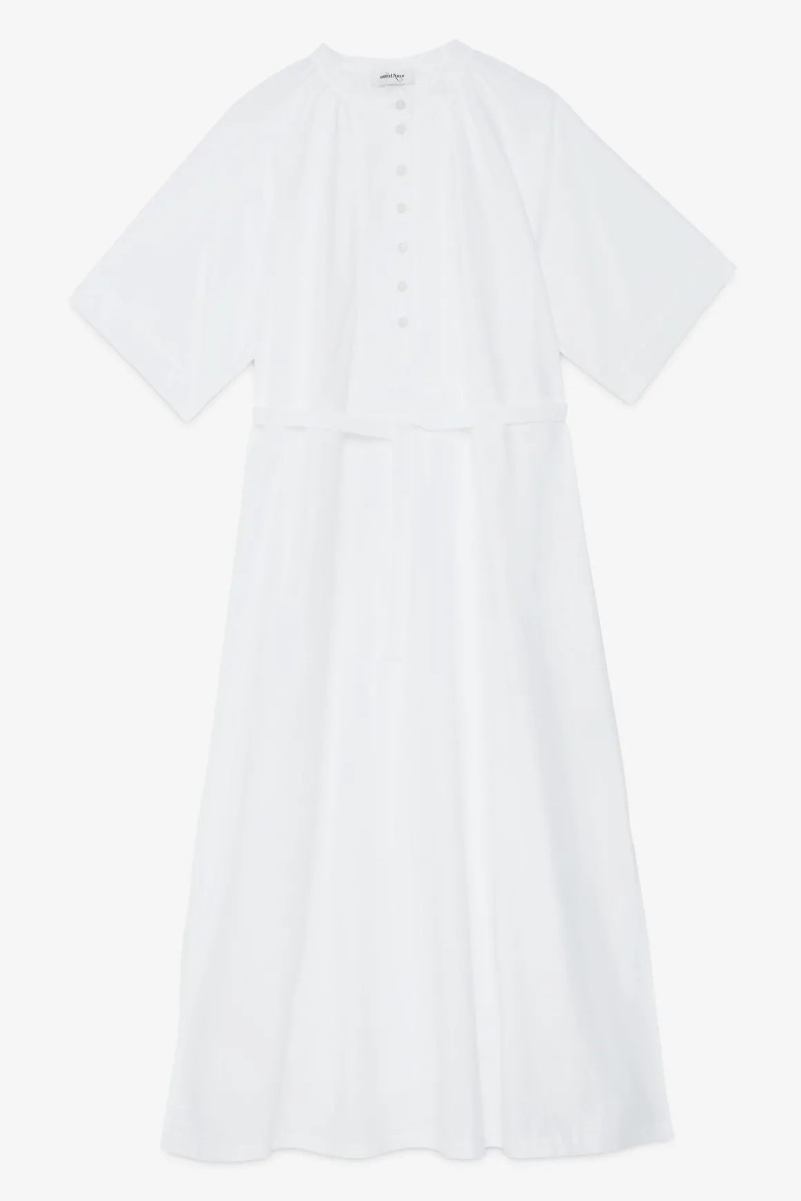 Robe longue en popeline