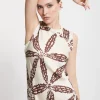 Robe longue en satin de viscose