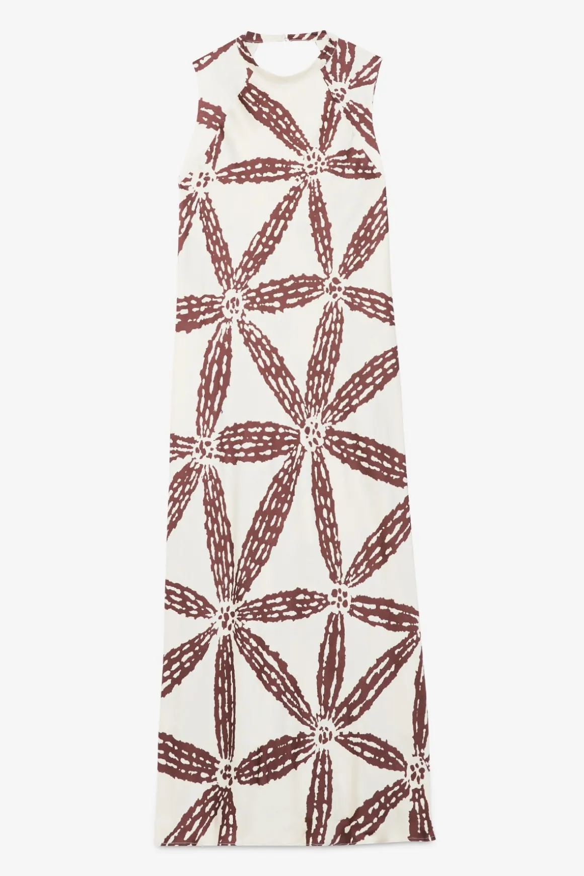Robe longue en satin de viscose