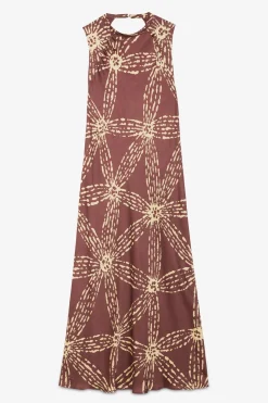 Robe longue en satin de viscose